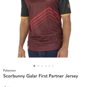 Pokemon Scorbunny Galar Jersey - Maroon and Black